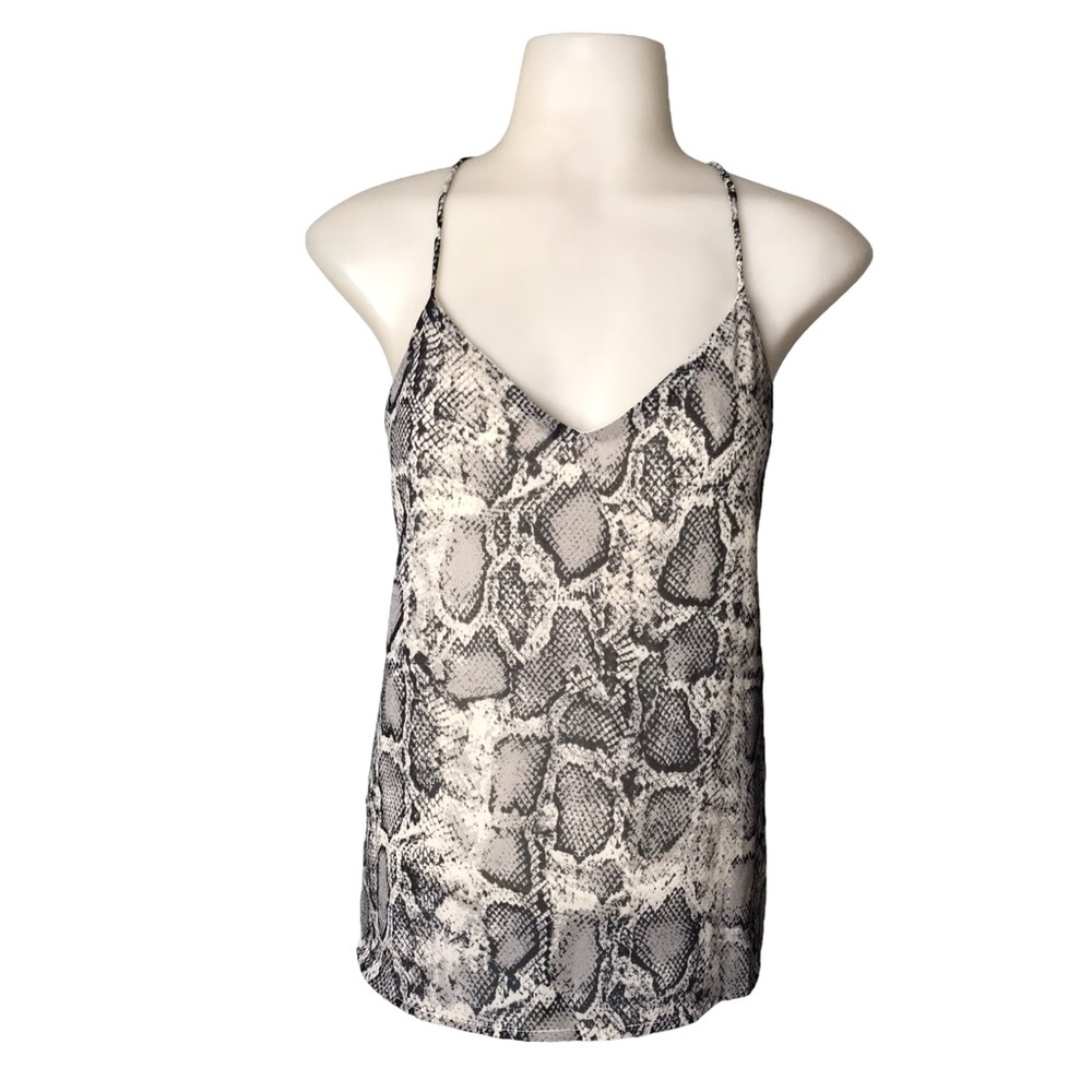 Style Rack | Spaghetti strap snake print tank top • - Picture 2 of 8